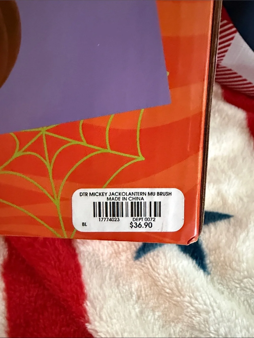 Disney Orange Mickey Pumpkin Makeup Brush Holder